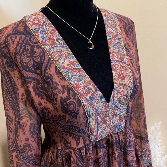 ZARA Woman Super Flowy Sheer Mini Dress | Size M - Picture 4 of 15